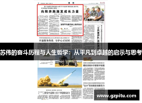 苏伟的奋斗历程与人生哲学：从平凡到卓越的启示与思考